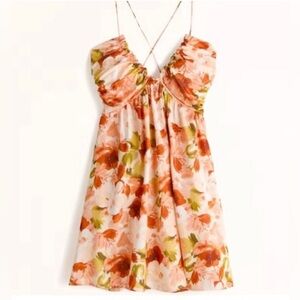 Abercrombie Drama Floral Mini Dress XL